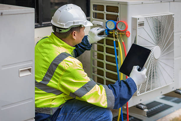 Professional Hvac Installation technician working in Upper Darby, PA